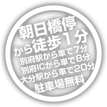 別府港から徒歩2分、別府駅から車で8分、大分駅から車で20分のみなと眼科クリニック(大分県)